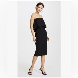 Likely - Black Strapless Dress